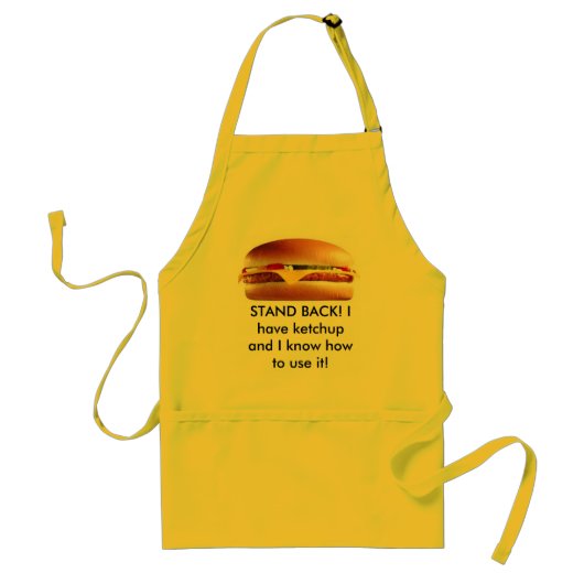 Cheeseburger apron standaard schort (Voorkant)