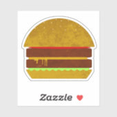 Cheeseburger Art Sticker (Vel)