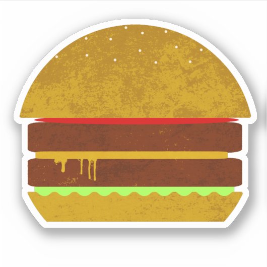 Cheeseburger Art Sticker (Voorkant)