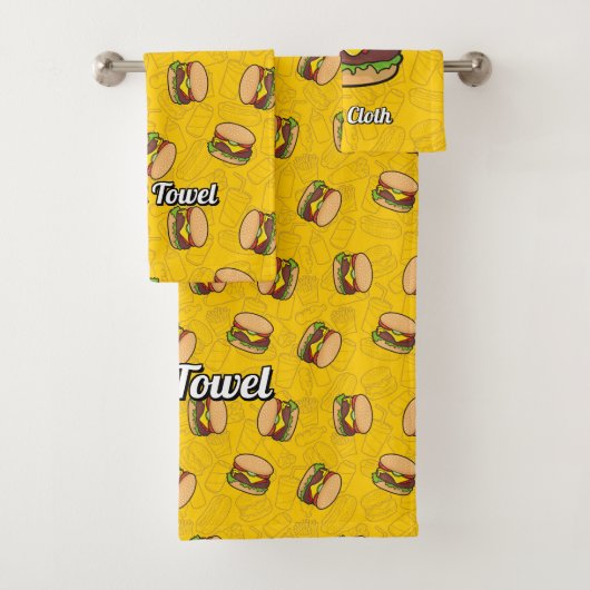 Cheeseburger Bad Handdoek (Insitu)