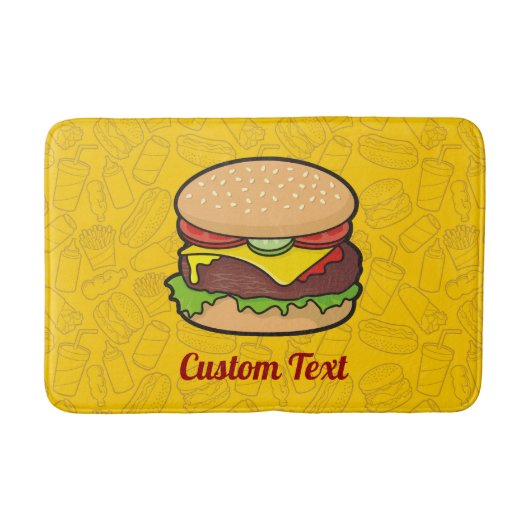 Cheeseburger Bathroom Mat (Voorkant)