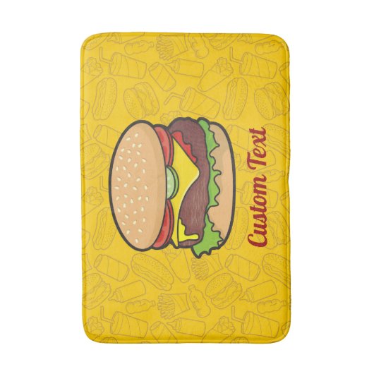 Cheeseburger Bathroom Mat (Voorkant Verticaal)