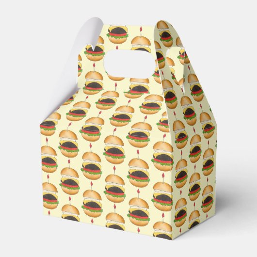 Cheeseburger BBQ Barbecue Cookout Bedankdoosjes (Voorkant Zijde)