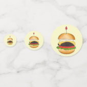 Cheeseburger BBQ Barbecue Cookout Confetti (Voorkanten)