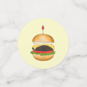 Cheeseburger BBQ Barbecue Cookout Confetti (Kleine voorkant)