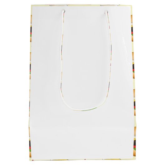 Cheeseburger BBQ Barbecue Cookout Medium Cadeauzakje (Achterkant)