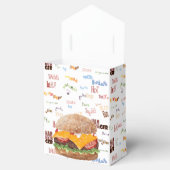 Cheeseburger BBQ Grill Fastfood Bedankdoosjes (Geopend)