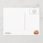 Cheeseburger BBQ Grill Fastfood Briefkaart (Achterkant)
