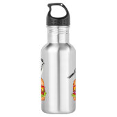 Cheeseburger Bird Black Capped Chickadee Waterfles (Achterkant)