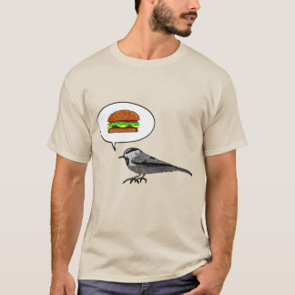 Cheeseburger Bird: Mountain Chickadee T-shirt