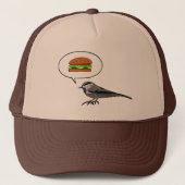 Cheeseburger Bird: Mountain Chickadee Trucker Pet (Voorkant)