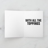 CHEESEBURGER BIRTHDAY-KAART KAART (Binnen)