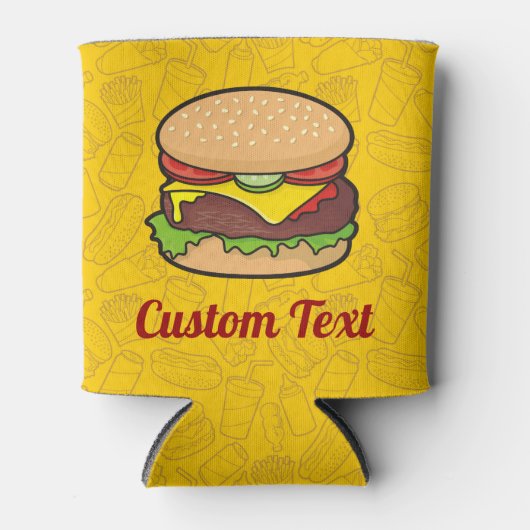 Cheeseburger Blikjeskoeler (Voorkant)