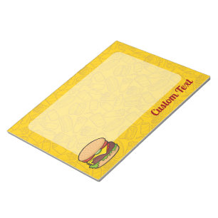 Cheeseburger-blocnote Notitieblok