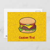 Cheeseburger Briefkaart (Voorkant / Achterkant)