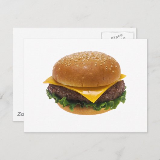 Cheeseburger Briefkaart (Voorkant / Achterkant)