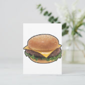 Cheeseburger Briefkaart (Staand voorkant)