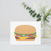 Cheeseburger Briefkaart (Staand voorkant)