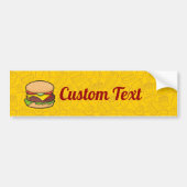 Cheeseburger Bumpersticker (Voorkant)