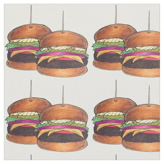 Cheeseburger Burger Hamburger Sliders Bar — App vo Stof (Close Up)