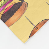 Cheeseburger Burger Hamburger Sliders Bar Food Fleece Deken (Hoek)