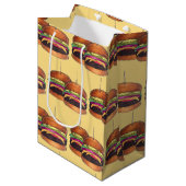 Cheeseburger Burger Hamburger Sliders Bar Food Medium Cadeauzakje (Voorkant Gekanteld)