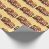 Cheeseburger Burger Hamburger Sliders Bar Pub Cadeaupapier (Hoek)