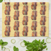 Cheeseburger Burger Hamburger Sliders Bar Pub Theedoek (Gevouwen)