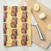 Cheeseburger Burger Hamburger Sliders Bar Pub Theedoek (Quarter Fold)