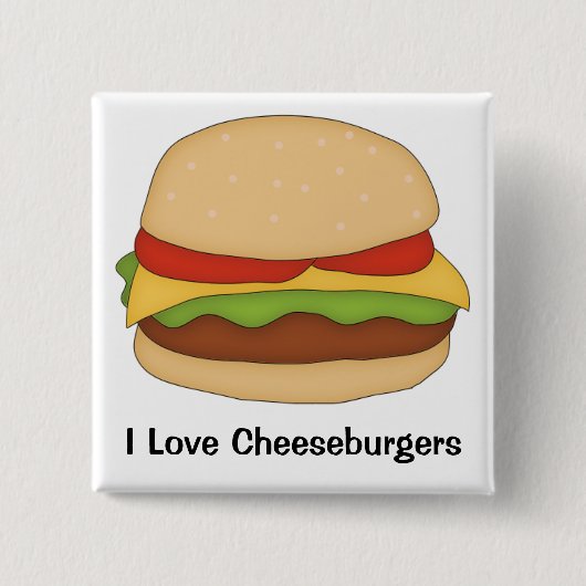 Cheeseburger Button (Voorkant)