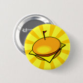 CHEESEBURGER-Button Ronde Button 5,7 Cm (Voorkant /achterkant)