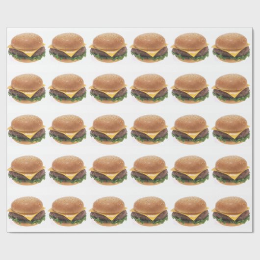 Cheeseburger Cadeaupapier (Vlak)