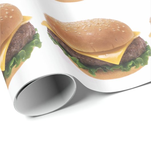 Cheeseburger Cadeaupapier (Rol Hoek)