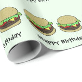Cheeseburger Cadeaupapier (Rol Hoek)