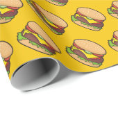 Cheeseburger Cadeaupapier (Rol Hoek)