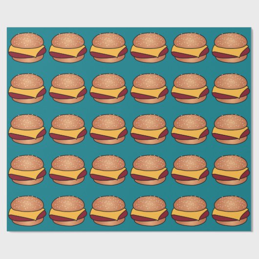 CheeseBurger Cadeaupapier (Vlak)