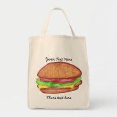 Cheeseburger Canvas tas (Voorkant)