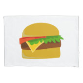 Cheeseburger cartoon kussensloop (Voorkant)