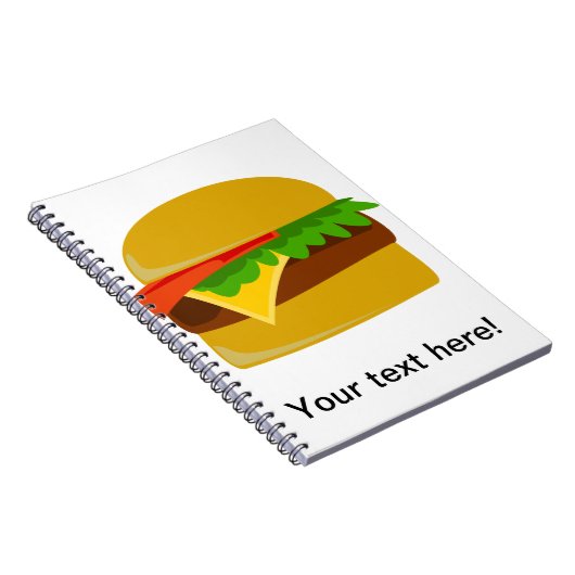 Cheeseburger cartoon notitieboek (Rechterzijde)