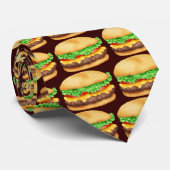 Cheeseburger cartoon stropdas (Opgerold)