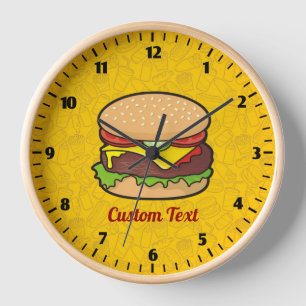 Cheeseburger Clock