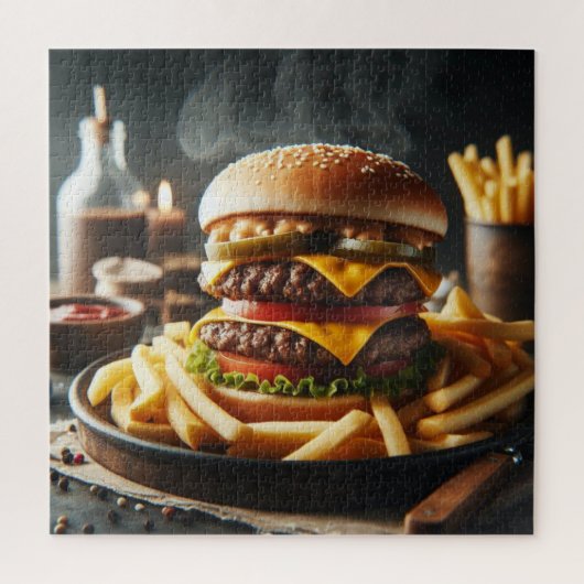 Cheeseburger Combo Puzzel Legpuzzel (Verticaal)
