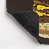 Cheeseburger Dark Mousepad Muismat (Hoek)