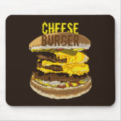 Cheeseburger Dark Mousepad Muismat (Voorkant)