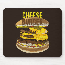 Cheeseburger Dark Mousepad Muismat