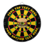 Cheeseburger Dartboard met aangepaste tekst Dartbord (Voorkant)