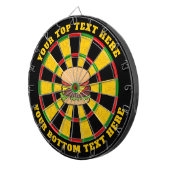 Cheeseburger Dartboard met aangepaste tekst Dartbord (Voorkant Rechts)