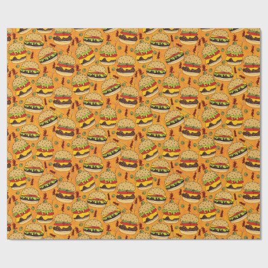 Cheeseburger Deluxe Cadeaupapier (Vlak)