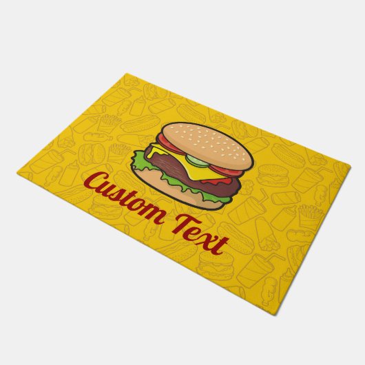 Cheeseburger Doormat Deurmat (Schuin)