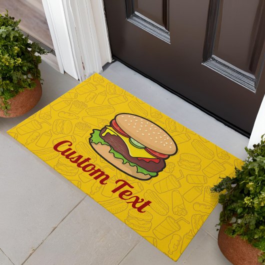 Cheeseburger Doormat Deurmat